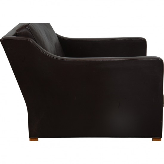 Børge Mogensen 2321 Lounge chair in dark brown leather