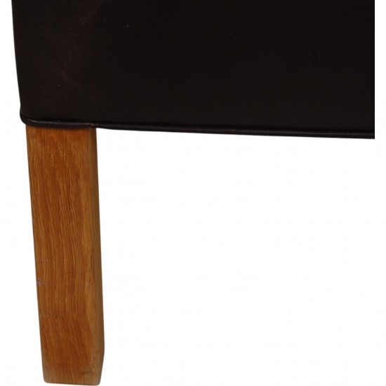 Børge Mogensen 2321 Lounge chair in dark brown leather
