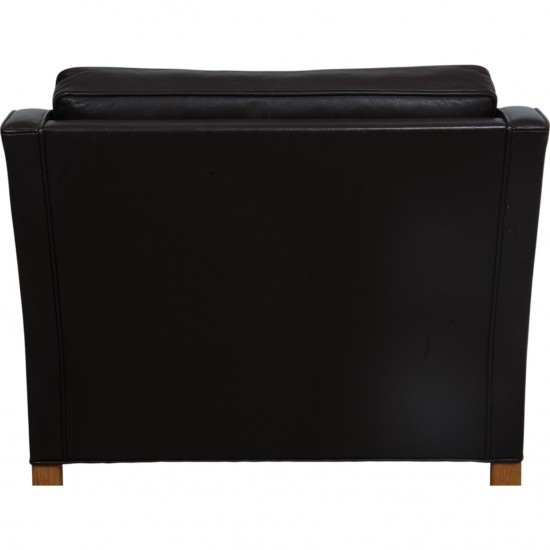 Børge Mogensen 2321 Lounge chair in dark brown leather