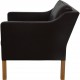 Børge Mogensen 2321 Lounge chair in dark brown leather