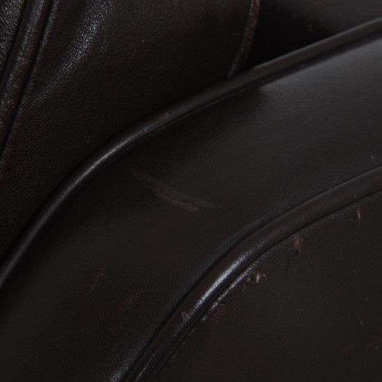 Børge Mogensen 2321 Lounge chair in dark brown leather
