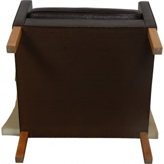 Børge Mogensen 2321 Lounge chair in dark brown leather
