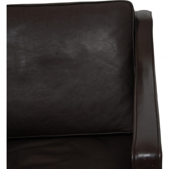 Børge Mogensen 2321 Lounge chair in dark brown leather