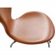 Sæt af 6 Arne Jacobsen Syver stole nybetrukket med whisky classic læder