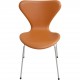 Sæt af 6 Arne Jacobsen Syver stole nybetrukket med whisky classic læder
