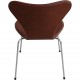 Sæt af 6 Arne Jacobsen Syver stole i mokka classic læder