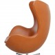 Arne Jacobsen Ægget stol nybetrukket med valnød classic læder