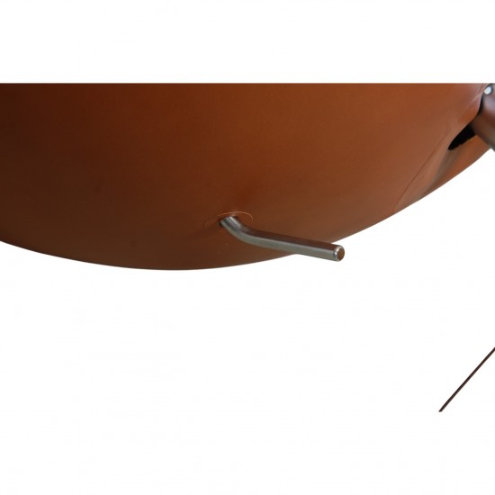 Arne Jacobsen Ægget stol nybetrukket med valnød classic læder