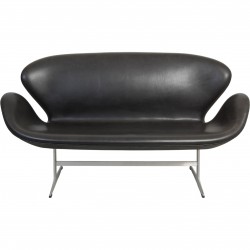Arne Jacobsen Svane sofa i sort Grace læder 2019