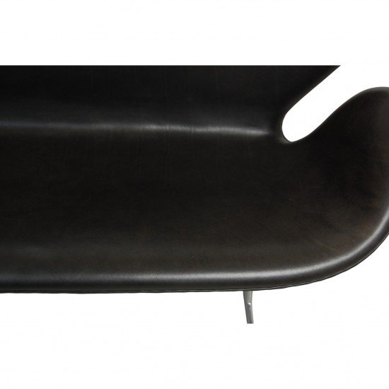 Arne Jacobsen Svane sofa i sort Grace læder 2019