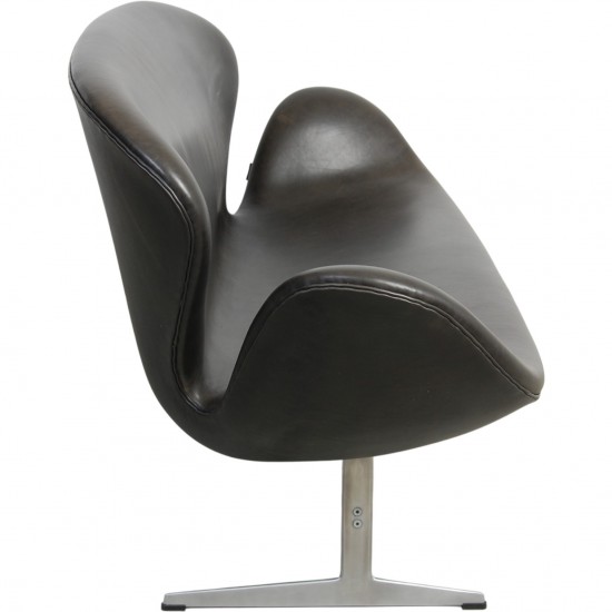 Arne Jacobsen Svane sofa i sort Grace læder 2019
