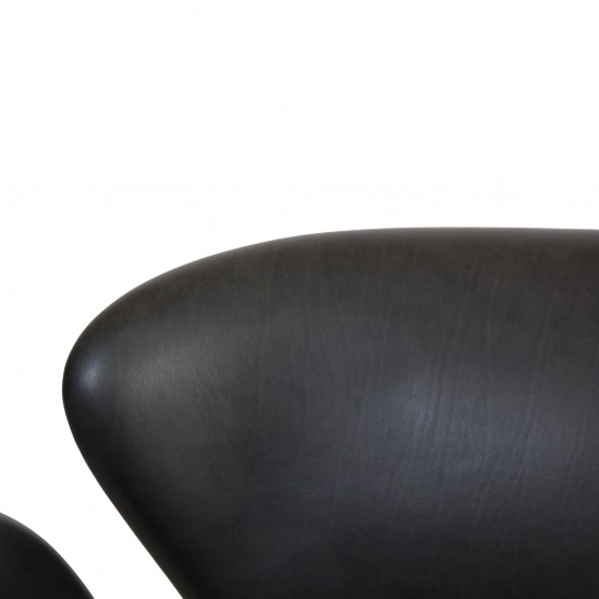 Arne Jacobsen Svane sofa i sort Grace læder 2019