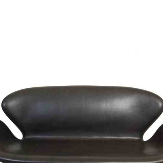 Arne Jacobsen Svane sofa i sort Grace læder 2019
