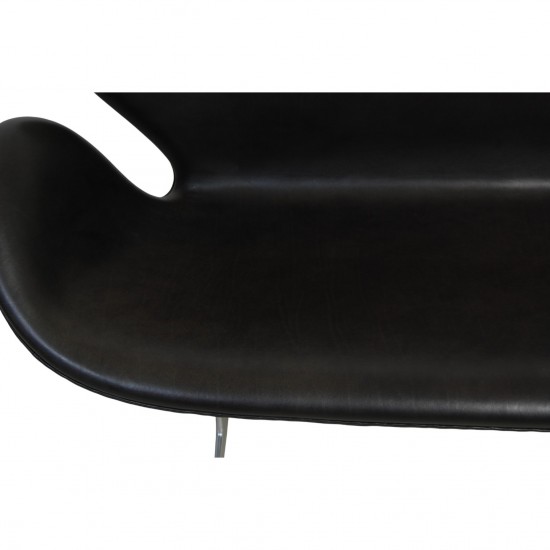Arne Jacobsen Svane sofa i sort Grace læder 2019