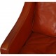 Børge Mogensen 2204 Øreklapstol i cognac læder