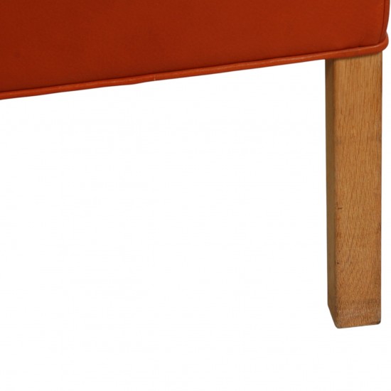 Børge Mogensen 2204 Øreklapstol i cognac læder