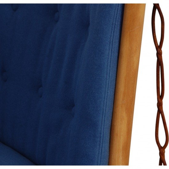 Børge Mogensen Tremmesofa i blåt stof 1985