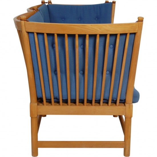 Børge Mogensen Tremmesofa i blåt stof 1985