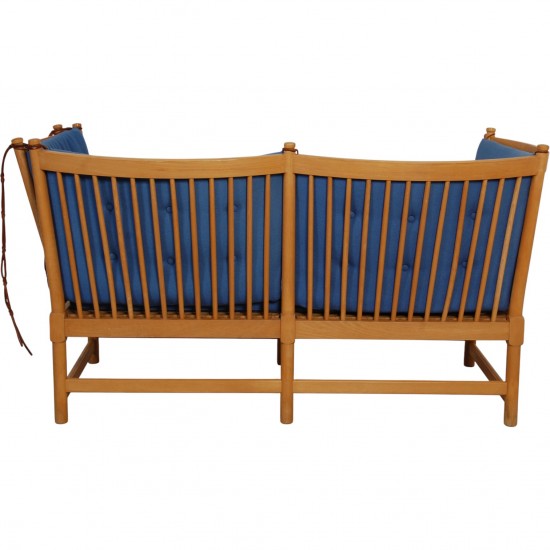 Børge Mogensen Tremmesofa i blåt stof 1985