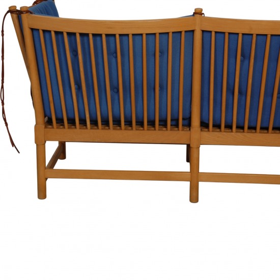 Børge Mogensen Tremmesofa i blåt stof 1985