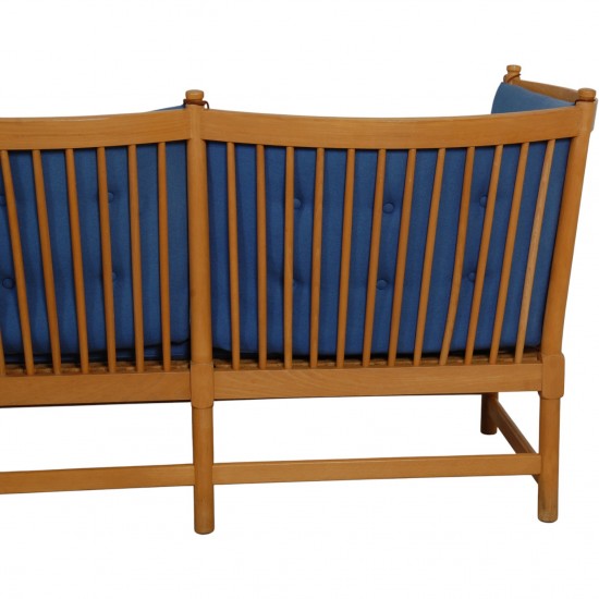 Børge Mogensen Tremmesofa i blåt stof 1985