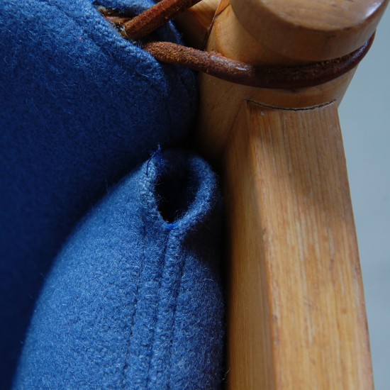 Børge Mogensen Tremmesofa i blåt stof 1985