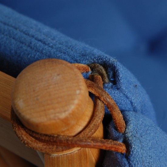 Børge Mogensen Tremmesofa i blåt stof 1985