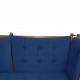 Børge Mogensen Tremmesofa i blåt stof 1985