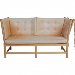 Børge Mogensen tremmesofa i natur læder 1987