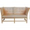 Børge Mogensen tremmesofa i natur læder 1987