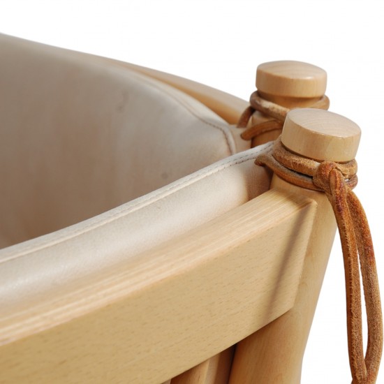 Børge Mogensen tremmesofa i natur læder 1987