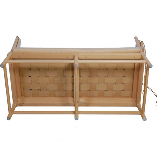 Børge Mogensen tremmesofa i natur læder 1987