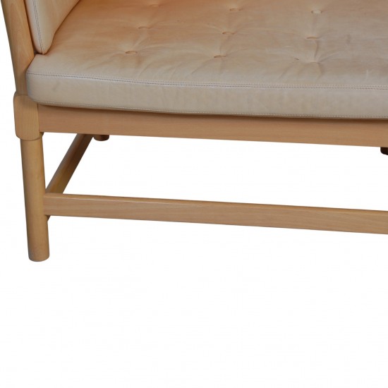 Børge Mogensen tremmesofa i natur læder 1987