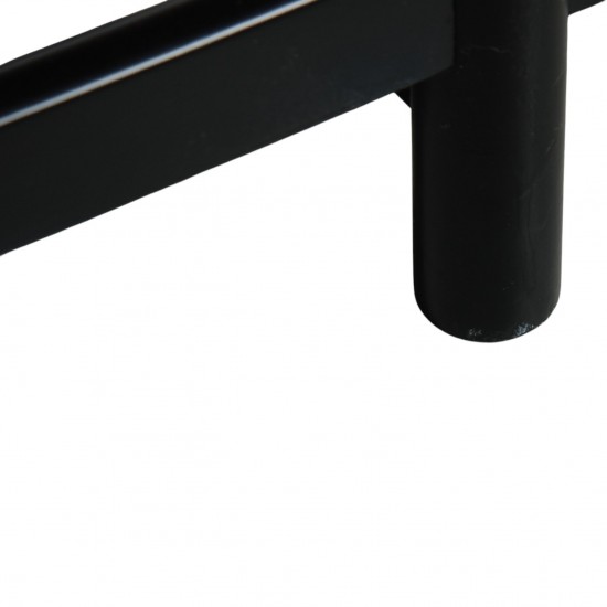 Børge Mogensen sort Tremmesofa i gråt stof 2000'erne