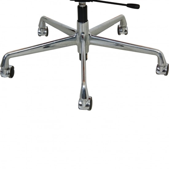 Charles Eames Ea-117 kontorstol i rødt læder