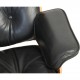 Charles Eames Lounge chair i sort læder 1990'erne