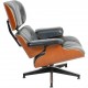 Charles Eames Lounge chair i sort læder 1990'erne