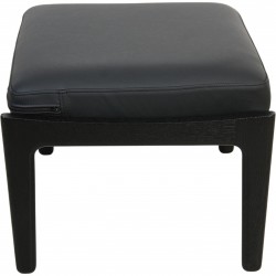 Hans Wegner sort GE-290 skammel i sort læder