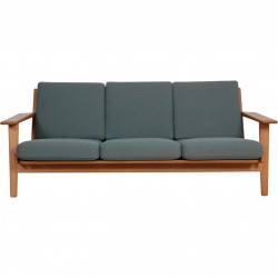 Hans Wegner GE-290 3-personers sofa i grønt stof
