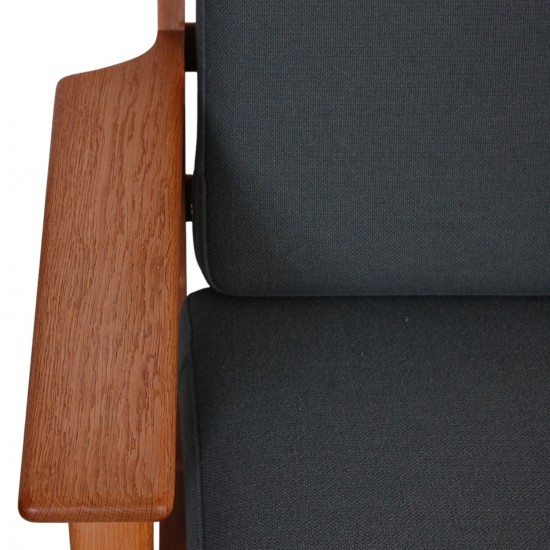 Hans Wegner GE-290 3-personers sofa i grønt stof