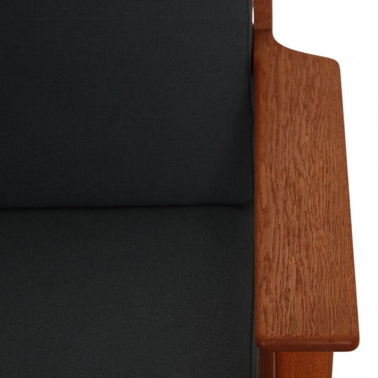 Hans Wegner GE-290 3-personers sofa i grønt stof