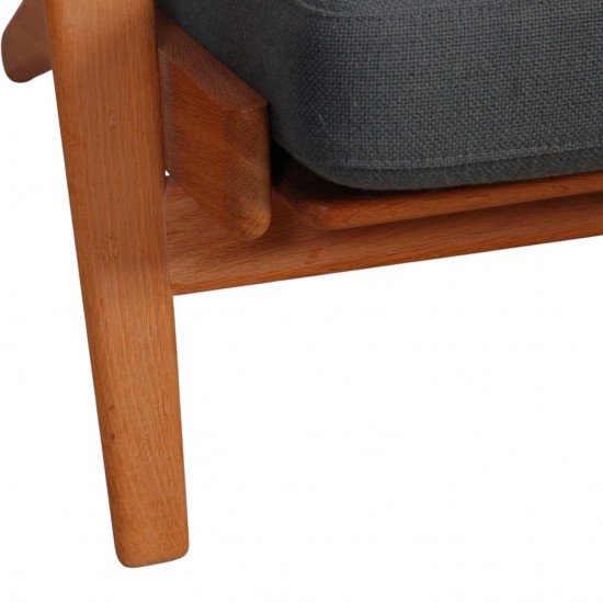 Hans Wegner GE-290 3-personers sofa i grønt stof