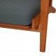 Hans Wegner GE-290 3-personers sofa i grønt stof