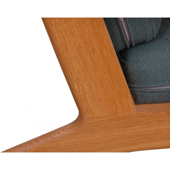 Hans Wegner GE-290 3-personers sofa i grønt stof