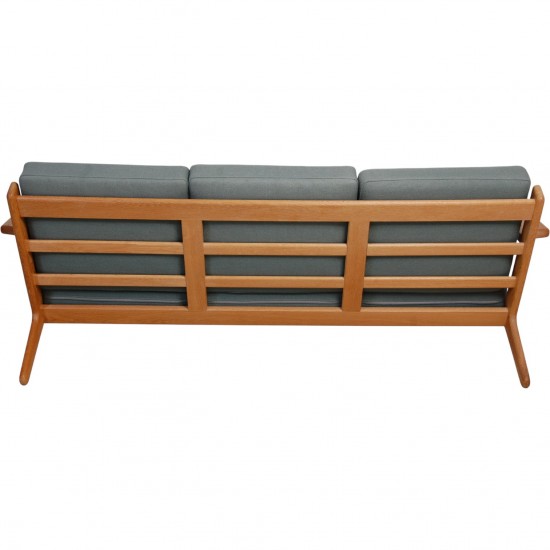 Hans Wegner GE-290 3-personers sofa i grønt stof