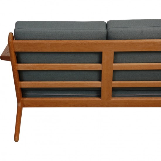 Hans Wegner GE-290 3-personers sofa i grønt stof