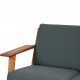 Hans Wegner GE-290 3-personers sofa i grønt stof