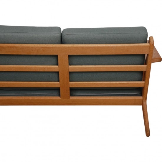 Hans Wegner GE-290 3-personers sofa i grønt stof