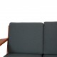 Hans Wegner GE-290 3-personers sofa i grønt stof