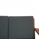 Hans Wegner GE-290 3-personers sofa i grønt stof